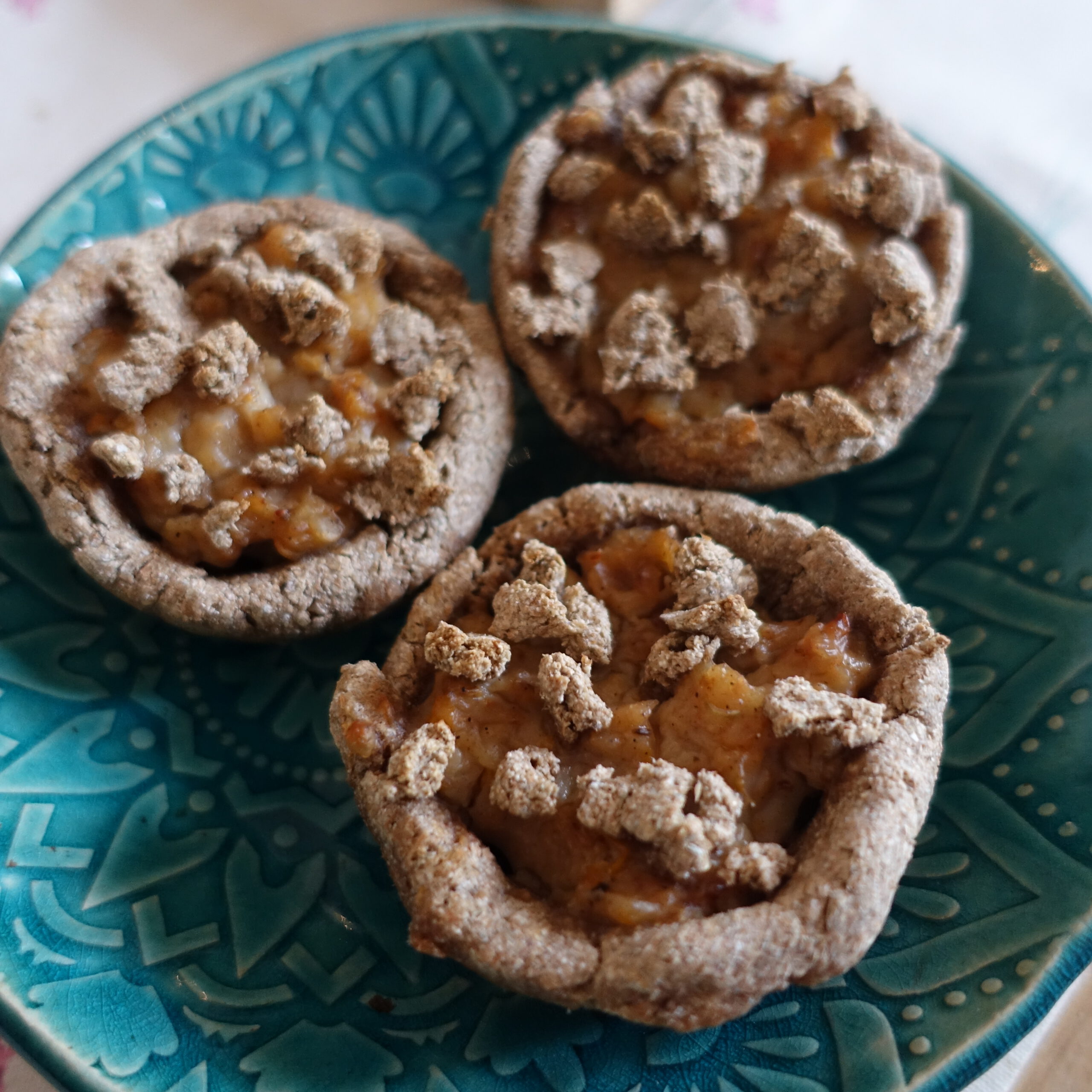 Rhabarber-Blüten-Pudding-Muffins